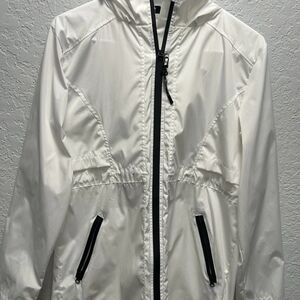 Women's White Hooded Jacket